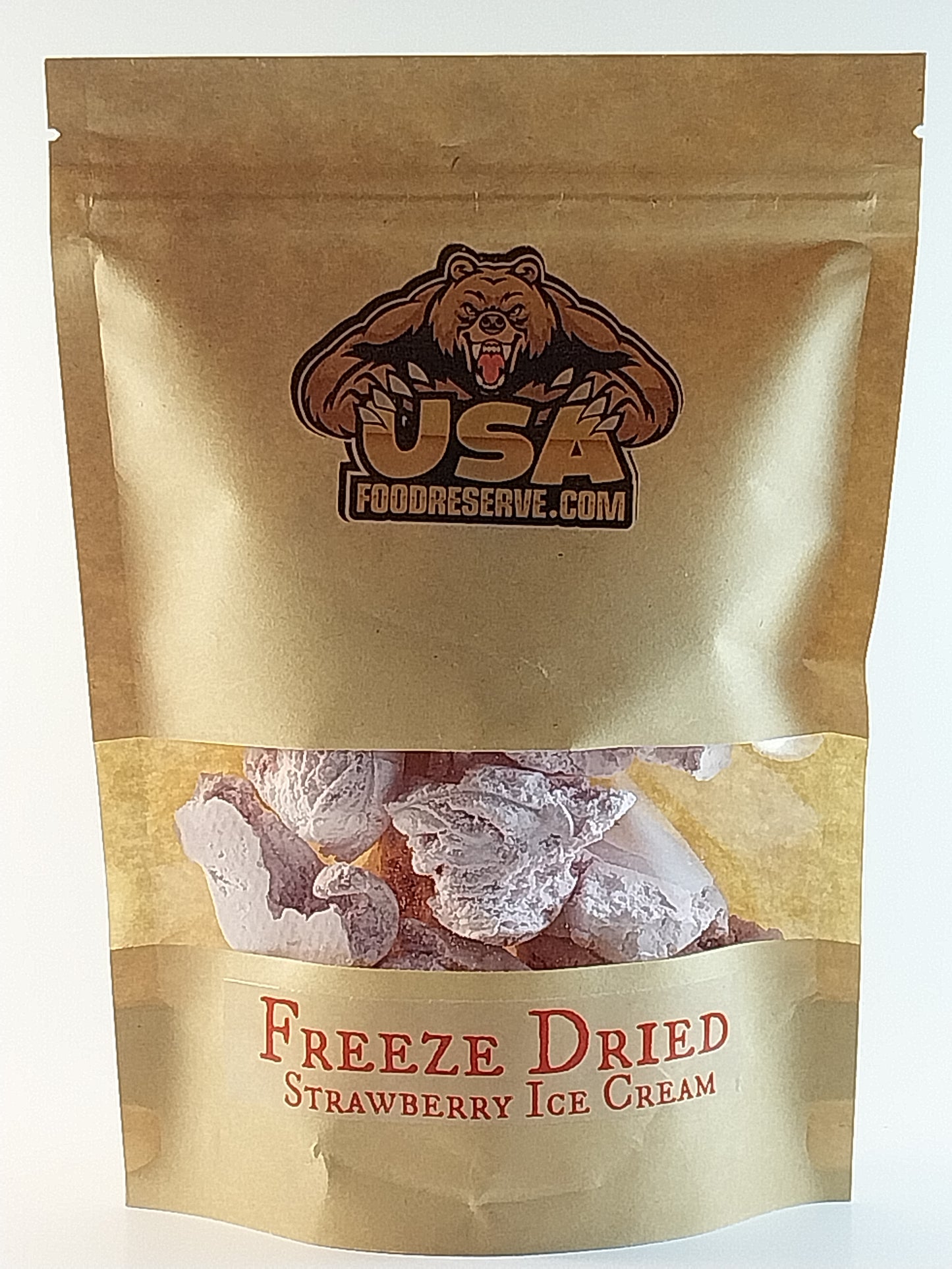 Freeze Dried Strawberry Ice Cream